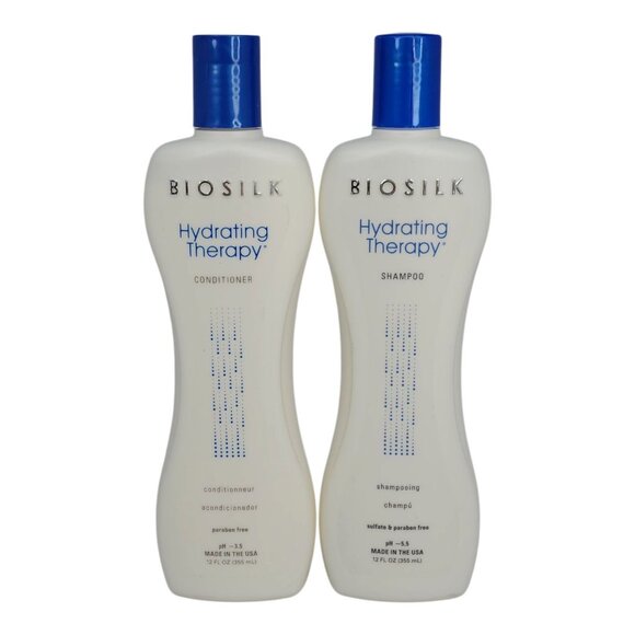 Biosilk Hydrating Therapy Shampoo & Conditioner Set 2 pk 12 oz Paraben Free - Picture 7 of 7